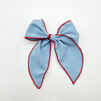 Arc de cheveux du quatrième de juillet pour les filles American Independence Day Plaid Checker Hair Accessoire fabriqué à partir de ruban