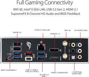 เมนบอร์ดเกมมิ่งระดับเรือธง ATX AM4 รองรับการโอเวอร์คล็อก Strix B550-E ความเร็วเฟรมสูง สำหรับพีซี คอร์ ดับเบิ้ล เมมโมรี่ แชนแนล - Product Image 5