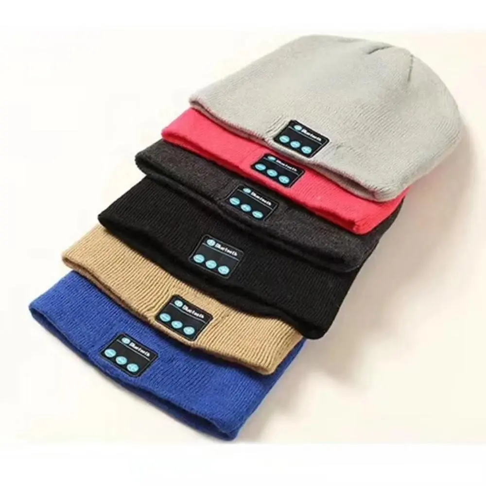 Oem Hot Koop Muziek Draadloze Muziek Beanie Blue Tooth Hoed Gebreide Cap Hoed