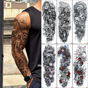 Vente en gros Autocollants pour tatouage temporaire à bras entier Fashion Beast Design Imperméable à l'eau <span class=keywords><strong>et</strong></span> à <span class=keywords><strong>la</strong></span> sueur par les fabricants - Product Image 2