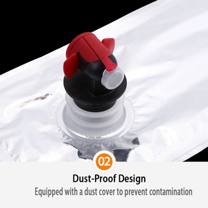 Vente en gros de sacs aseptiques personnalisés de qualité alimentaire en boîte de 1L, 3L, 5L avec distributeur à valve pour eau, jus, café, vin, <span class=keywords><strong>huile</strong></span> <span class=keywords><strong>d</strong></span>'<span class=keywords><strong>olive</strong></span> - Product Image 3