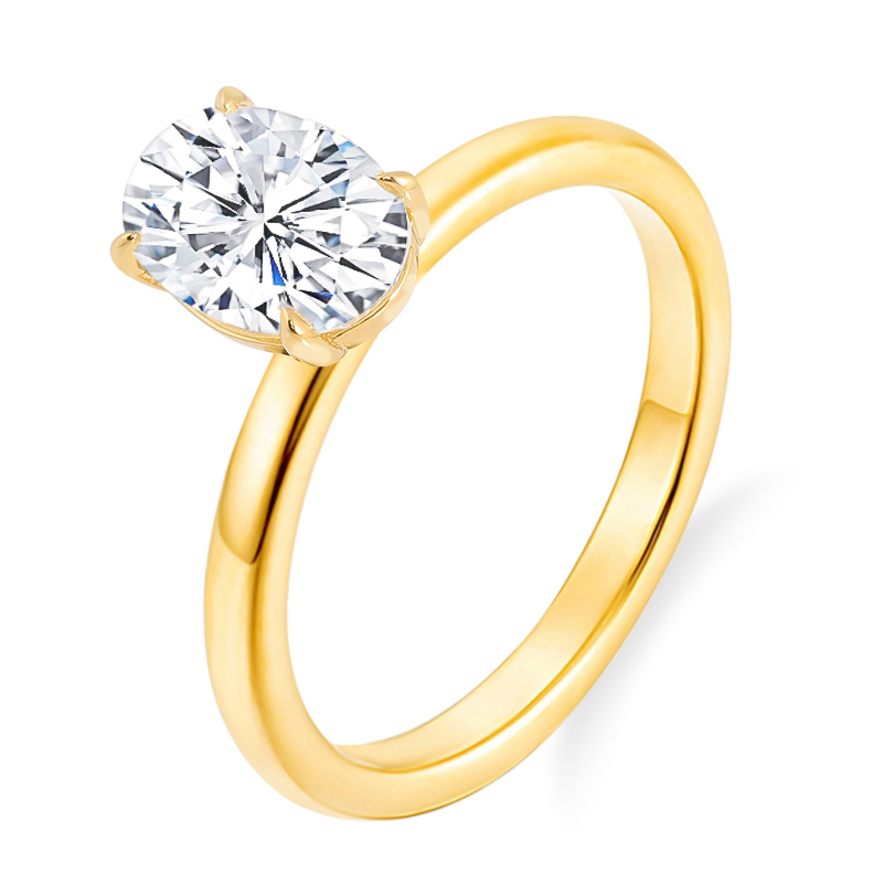 Кольцо с муассанитом Redoors-Oval Cut для женщин, обручальные кольца, Классические серебряные украшения, горячая Распродажа, 10x7 мм