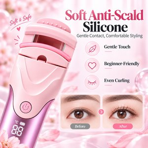 Recourbe-cils électrique portable, appareil chauffant pour recourber les cils, 4 niveaux de température, affichage numérique, commande à un bouton - Product Image 2