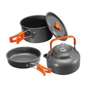 Kettle Teapot Durable camping cookware kettles Whistling Camping Bottle Lightweight Pot For Trips Hiking Cooking