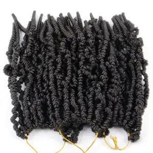 Fechaduras de cabelo de crochê trança, atacado com preço de fábrica primavera torção crochê trança