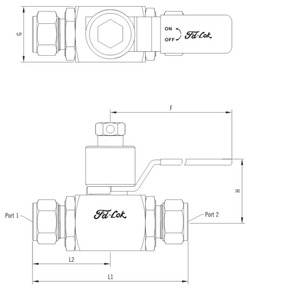 صمام كروي يدوي من الفولاذ المقاوم للصدأ 316/304 بضغط 6000 رطل لكل بوصة مربعة، معتمد من CE للنفط والماء، نوع Swagelok، بيع مباشر من المصنع - Product Image 3