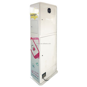 Máquina Expendedora de estación de carga ultrarrápida de batería de teléfono móvil personalizada con cable y estación de carga aceptador de monedas - Product Image 1