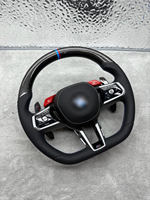 Volant en fibre de carbone personnalisé compatible avec BMW F30 F32 F10 F20 F25 X3 F80 M3 F82 M4, amélioration de l'intérieur