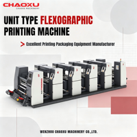 Machine d'impression flexographique à séchage UV multicolore pour l'impression d'étiquettes autocollantes, de gobelets en papier