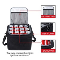 Organisateur de bagages avec couvercle - Organisateur de voiture avec glacière, rangement pliable pour SUV, berline, camion