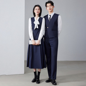 Professional Suits For Men And Women Executive Formal Wear Hotel Reception Uniform Midi Skirt Business Workwear Unisex Summer - Product Image 2