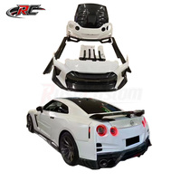 Kit carrosserie en fibre de carbone style TopSecret pour Nissan GTR R35 : pare-chocs avant, jupes latérales, diffuseur arrière, pièces de spoiler
