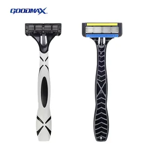 GOODMAX Saloon Shaving Razor Open Back 5 Blades descartáveis Razors para homens