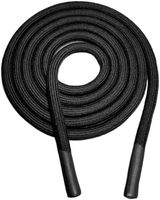 Tali Serut Bulat Solid Berlapis Hitam 8mm dengan Kepala Lem Tetes, Tahan Lama, Dapat Disesuaikan, Pengganti untuk Celana Olahraga, Celana Pendek, Sepatu, dan Ikat Pinggang
