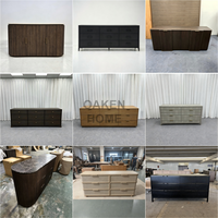 OAKEN Commodes de rangement personnalisables en chêne blanc pour chambre à coucher, armoire de chambre en bois massif, commode à 6 tiroirs, mobilier de maison