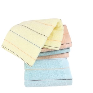 Serviette en coton pur Xinshang 32x70cm, rayée, teinte en fil, écologique, pour promotion - Product Image 5