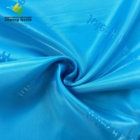 Tissu de doublure de costume et entoilage de manteau en polyester viscose, jacquard tissé, motif logo personnalisé en lettres, en polyrayonne Dobby