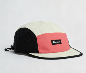 Gorra Deportiva Ajustable de 5 Paneles, con Visera Plana, de Alta Calidad, con Logotipo Personalizado, Impermeable, Transpirable, de Nailon, con Orificios Cortados con Láser, para Actividades al Aire Libre - Product Image 4