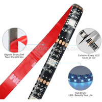 Luces LED Decorativas para Interiores, 12V, Control IR, 5m 10m, Impermeables, SMD 5050 RGB, Conectividad USB, Longitud de 1m