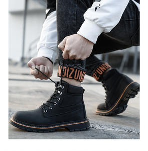 أحذية أمان العمل الصلب اصبع القدم حذاء برقبة للعمل حجم <span class=keywords><strong>15</strong></span> w مكافحة سحق أحذية أمان للرجال تنفس - Product Image 3