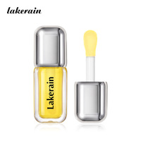 Lakerain Huile à Lèvres Repulpante au Peptide Végétalienne Hydratante Nourrissante Saveur Orange Fini Rosé Transparent Adultes