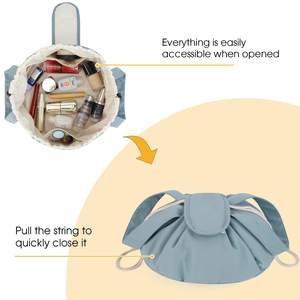 กระเป๋าใส่แปรงแต่งหน้ากันน้ำกระเป๋าเครื่องสำอางสำหรับเดินทางกระเป๋าใส่เครื่องสำอางมีเชือกผูกโลโก้ออกแบบได้ตามต้องการขนาดใหญ่ - Product Image 5