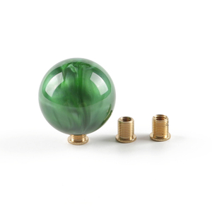 JDM Car Solid Color Modified Shift Circular Handball Pure <strong>Dark</strong> Green Shift Lever Suitable for Manual Transmission - Product Image 5