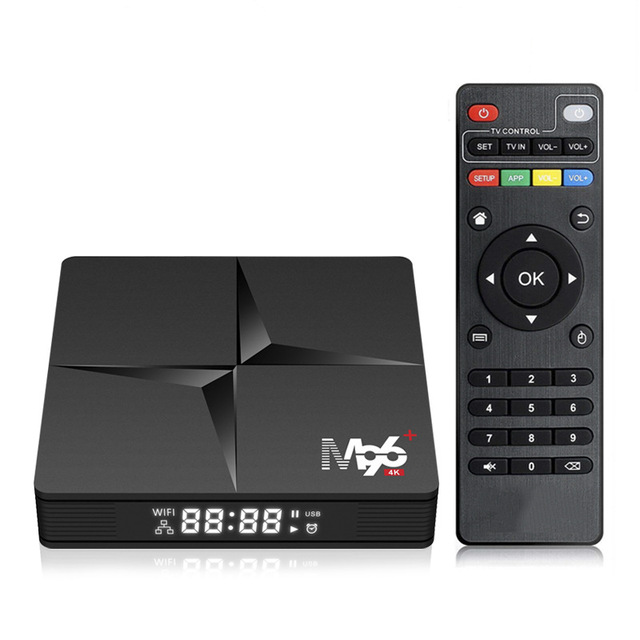 New Design Digital Tv Box M96+ Max 2GB 4GB Ram 16GB 32GB 64GB ROM RK3318 Digital Tv Receiver 4k Android 10.0 Digital Set-top Box