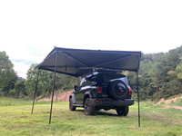 Nouvelle conception auvent latéral autoportant 270 degrés en PVC 4x4 de 2,2 m pour fourgonnette, camion, voiture, avec éclairage LED, robuste et résistant au soleil