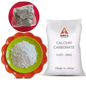 99% kemurnian bahan mentah Calcite 325 jaring ringan bubuk kalsium karbonat berat