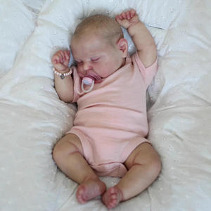 Muñeca <span class=keywords><strong>Reborn</strong></span> de Silicona Yeezwood de 19 Pulgadas, Niña Durmiendo <span class=keywords><strong>con</strong></span> <span class=keywords><strong>Ojos</strong></span> <span class=keywords><strong>Cerrados</strong></span>, Regalo para Niña - Product Image 4