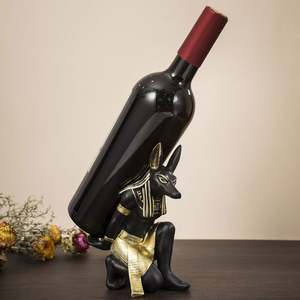 Estatuas de Resina Personalizadas de Dioses Egipcios, Anubis y Diosa Bastet, Figuras Decorativas Pintadas a Mano con Acabado Antiguo para el Hogar - Product Image 4