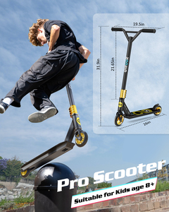Gyroscope Pro <span class=keywords><strong>Freestyle</strong></span> — <span class=keywords><strong>trottinette</strong></span> cascadeuse pour adulte, Scooter professionnel personnalisé à 2 roues, vente en gros, usine chinoise - Product Image 6