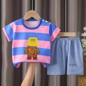Conjunto de Ropa de Verano para Niñas de Algodón Transpirable, Camiseta Informal con Estampado Digital de Dibujos Animados y Cuello en V, Tallas 1-6 Años - Product Image 4