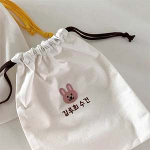 NATURAL <b>CLOTH</b> GIFT DRAWSTRING DUST BAG CUSTOM COTTON <b>MUSLIN</b> BAGS - Product Image 4