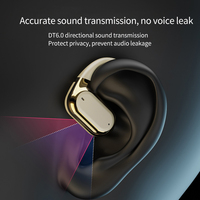 Earphone Nirkabel Bluetooth OEM Pabrik IPX-5 Ultrapods Plus Air Buds Pro 6 dengan Logo Kustom, Peredam Kebisingan, dan Desain Open Ear
