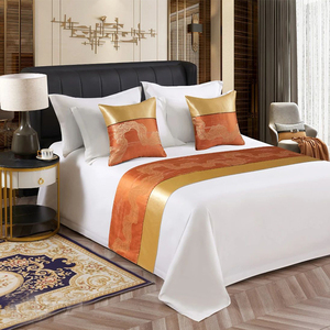 Tappeto/Coperta Decorativa per Letto in Poliestere 200TC Anti-Acaro con Motivo Floreale, Ottima Caduta, Abbinamento Colori, per Hotel - Product Image 5