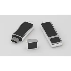 Clé USB en cuir classique, gadgets personnalisés - Product Image 2