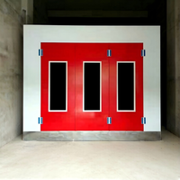 Cabines de peinture à LED modernisées avec brûleur diesel pour fours de cuisson, offrant des conditions de travail confortables pour la peinture automobile