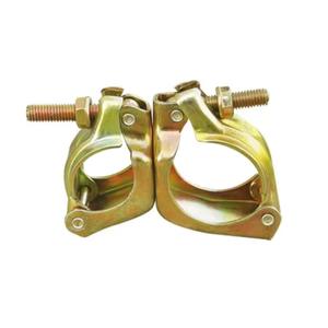 Pièces d'échafaudage légères, acier estampé durable, clip de fixation pour tuyau, <span class=keywords><strong>double</strong></span> coupleur, pince pivotante pour échafaudage, galvanisé - Product Image 5