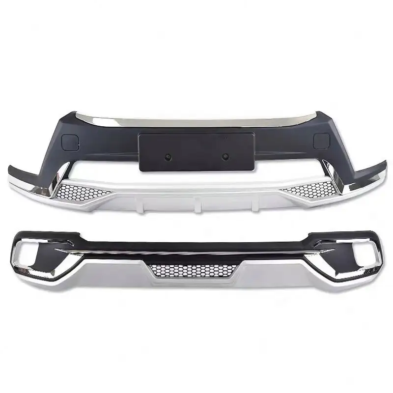 High quality appearance special front and rear bumper guard with ledllights bar use for Toyota Highlander 2014