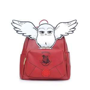 Pour hibou dessin animé étanche PU sac à dos 40CM pour enfants et femmes utilisation scolaire - Product Image 3