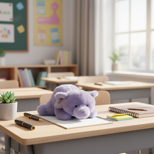 Peluche a Forma di Elefante Viola Personalizzato all'Ingrosso, Giocattoli Portatili per Bambini, Piccoli Peluche come Regali - Product Image 3