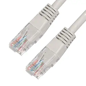 50英尺Rj45 Cat 6E以太网Cat8白色铝箔屏蔽局域网550Mhz Cat6网络电缆