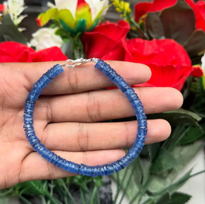 Bracelet en perles de cristal bleu océan, élégant, inspiré des pierres précieuses facettées, accessoire de poignet pour femmes et jeunes filles, cadeau de bijoux, tendance mode - Product Image 1