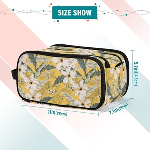 Custom Printed Portable Zipper Travel Makeup Brush Organizer Personalized Cosmetic <b>Bag</b> for Women - Product Image 4