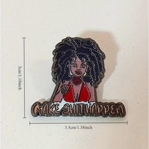 Broche de metal elegante para damas con estilo americano novedoso con insignia de frase humorística en inglés para accesorios de <span class=keywords><strong>moda</strong></span> - Product Image 4