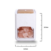 VENTE FLASH Lampe en sel de l'Himalaya électrique 2 en 1 et diffuseur d'huiles essentielles LED 7 couleurs 150 ml pour la maison et la voiture