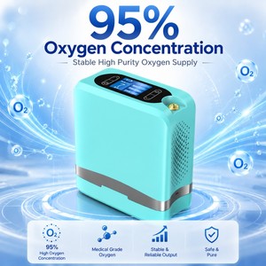 <span class=keywords><strong>Appareil</strong></span> de Soutien Respiratoire Portable Intelligent, Concentrateur d'<span class=keywords><strong>Oxygène</strong></span> Électrique à 95% de Concentration d'<span class=keywords><strong>Oxygène</strong></span> <span class=keywords><strong>pour</strong></span> l'Homme - Product Image 1