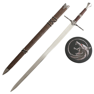 Réplique de l'épée de Geralt de Rivia du jeu <span class=keywords><strong>The</strong></span> <span class=keywords><strong>Witcher</strong></span> 3 Wild Hunt, 129 cm, 1,8 kg, authentique et très demandée - Product Image 6
